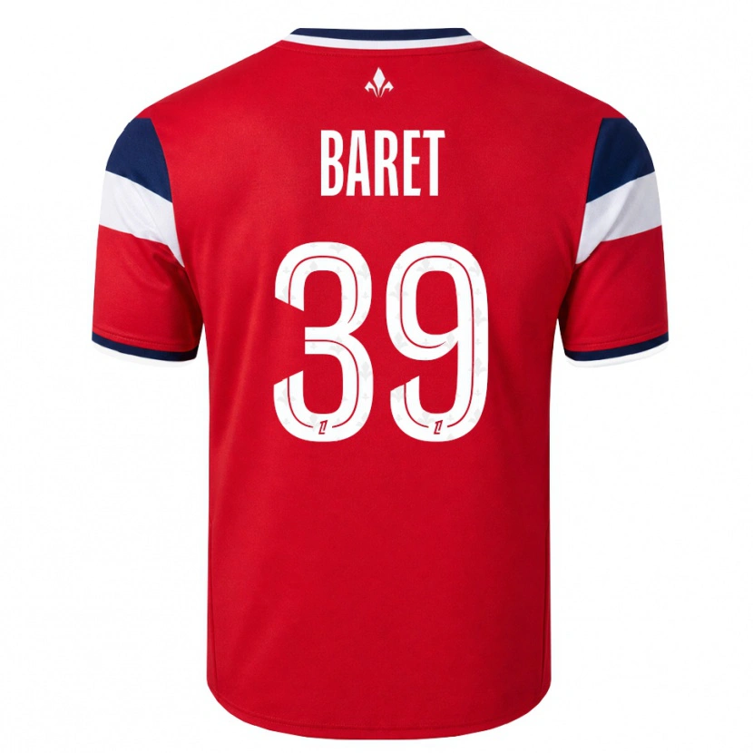 Danxen Børn Lilian Baret #39 Rød Hvid Kongeblå Hjemmebane Spillertrøjer 2026/27 Trøje T-Shirt
