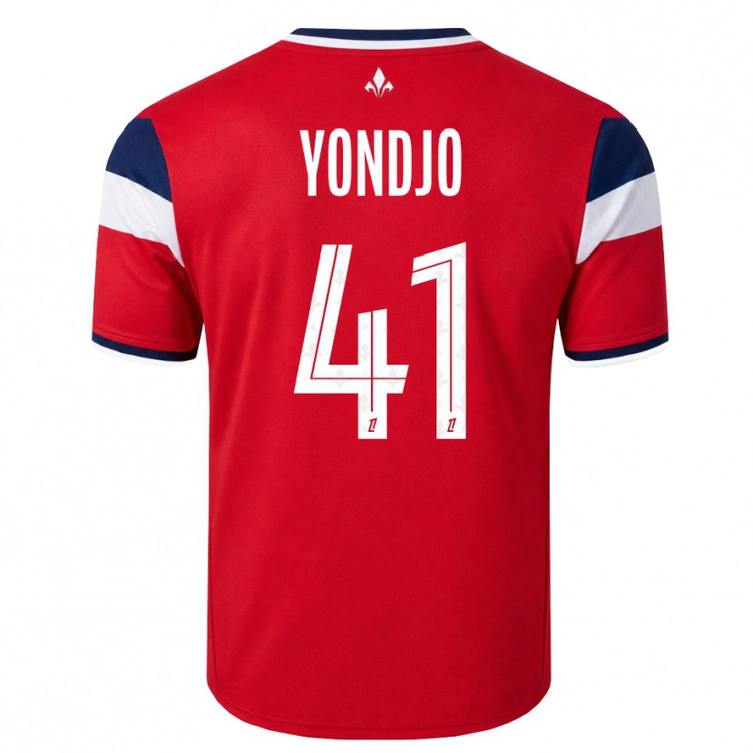 Danxen Børn Angel Yondjo Matah #41 Rød Hvid Kongeblå Hjemmebane Spillertrøjer 2026/27 Trøje T-Shirt