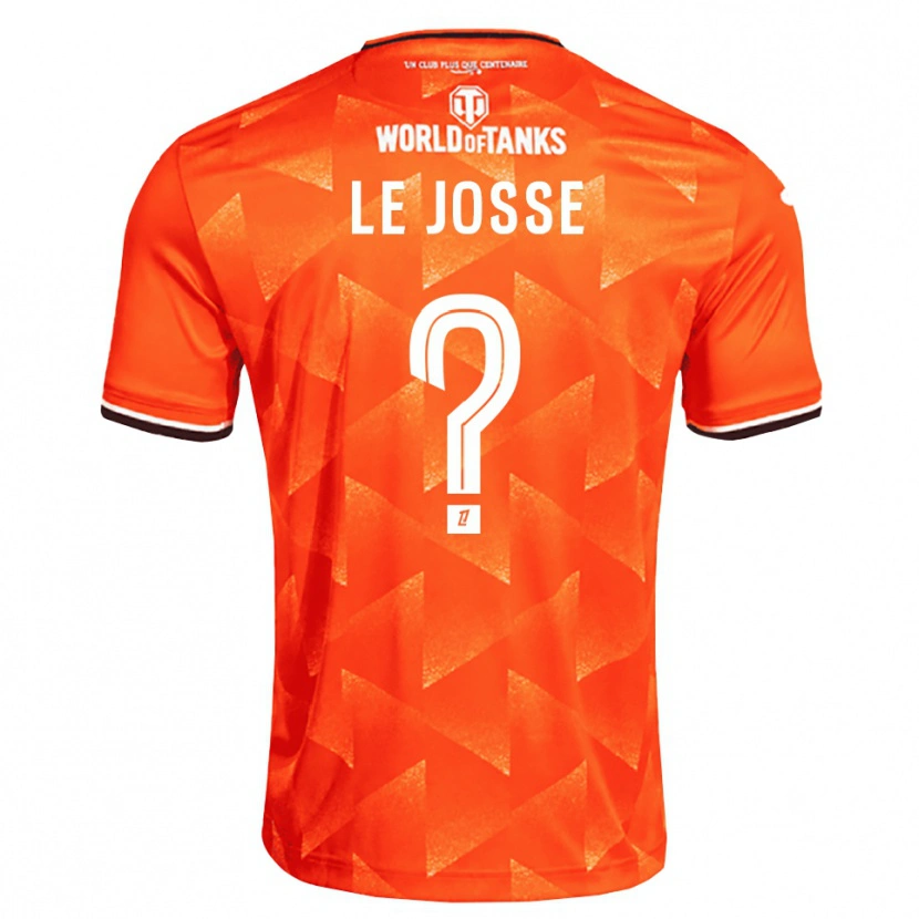 Danxen Børn Ewen Le Josse #0 Orange Hvid Sort Hjemmebane Spillertrøjer 2026/27 Trøje T-Shirt