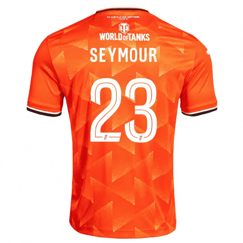 Danxen Børn Brice Seymour #23 Orange Hvid Sort Hjemmebane Spillertrøjer 2026/27 Trøje T-Shirt