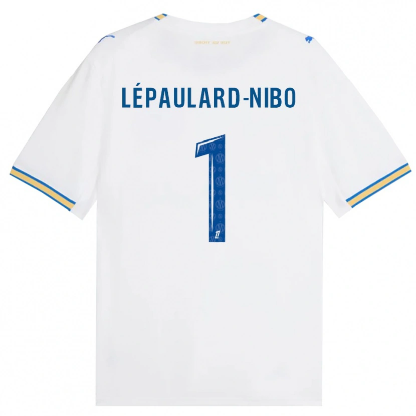 Danxen Børn Mailey Lépaulard-Nibo #1 Dodgerblå Hvid Hjemmebane Spillertrøjer 2026/27 Trøje T-Shirt