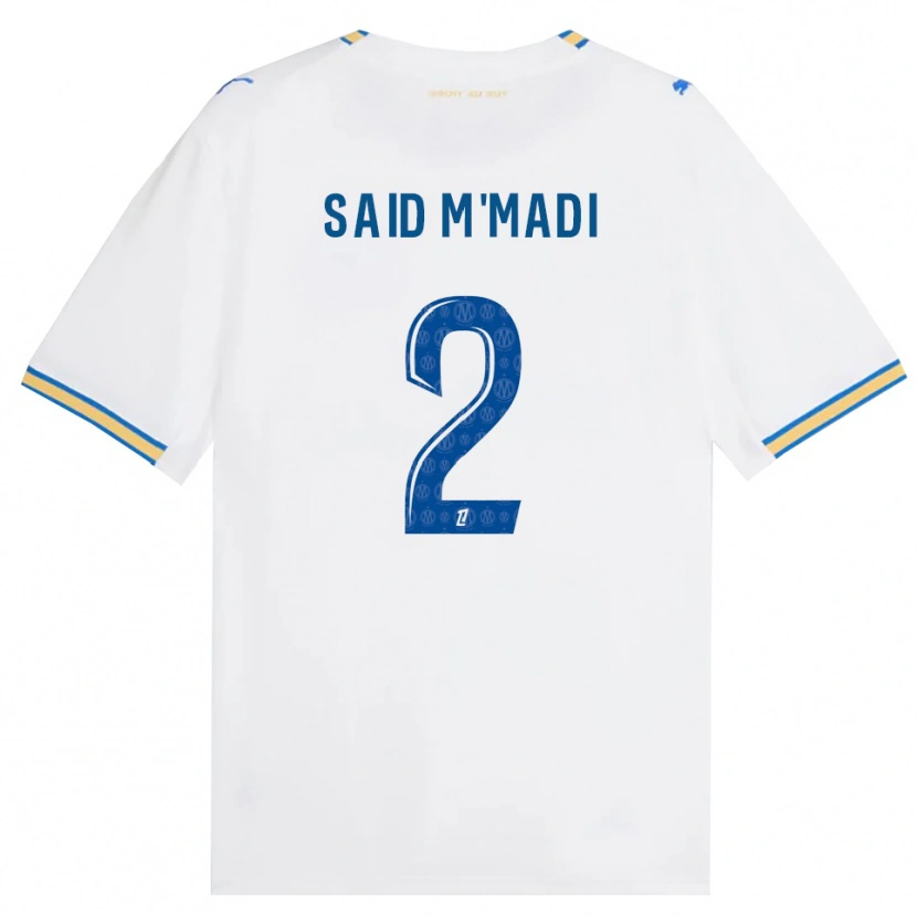 Danxen Børn Yakine Said M'madi #2 Dodgerblå Hvid Hjemmebane Spillertrøjer 2026/27 Trøje T-Shirt
