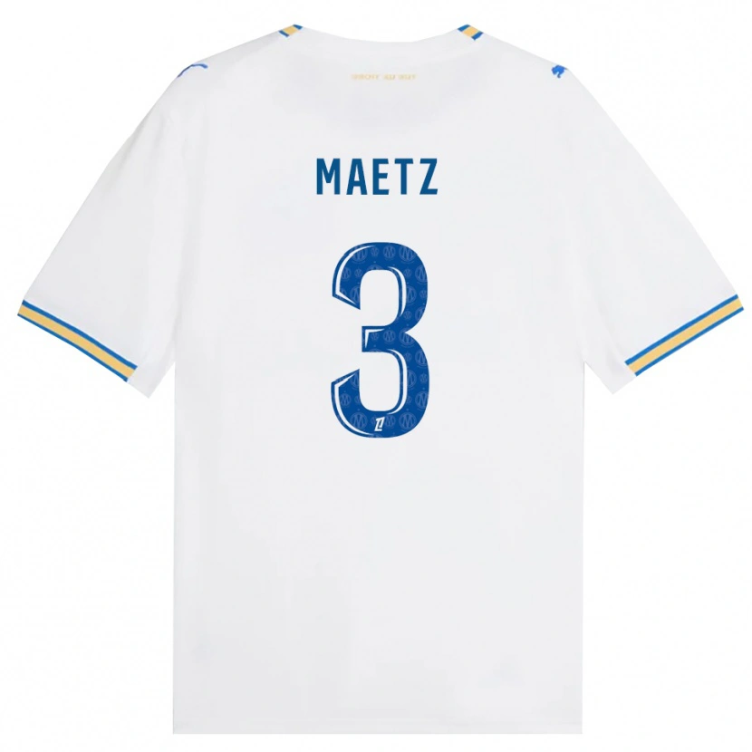 Danxen Børn Agathe Maetz #3 Dodgerblå Hvid Hjemmebane Spillertrøjer 2026/27 Trøje T-Shirt