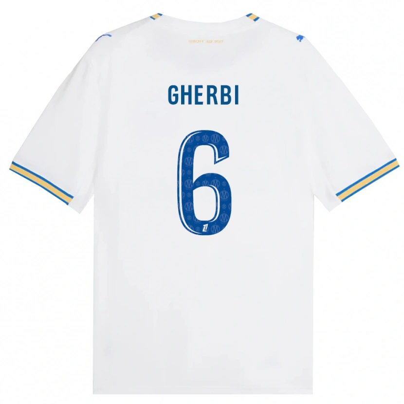 Danxen Børn Candice Gherbi #6 Dodgerblå Hvid Hjemmebane Spillertrøjer 2026/27 Trøje T-Shirt