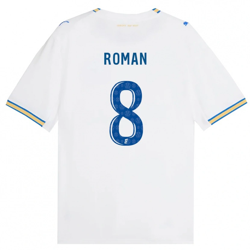 Danxen Børn Lucas Roman #8 Dodgerblå Hvid Hjemmebane Spillertrøjer 2026/27 Trøje T-Shirt