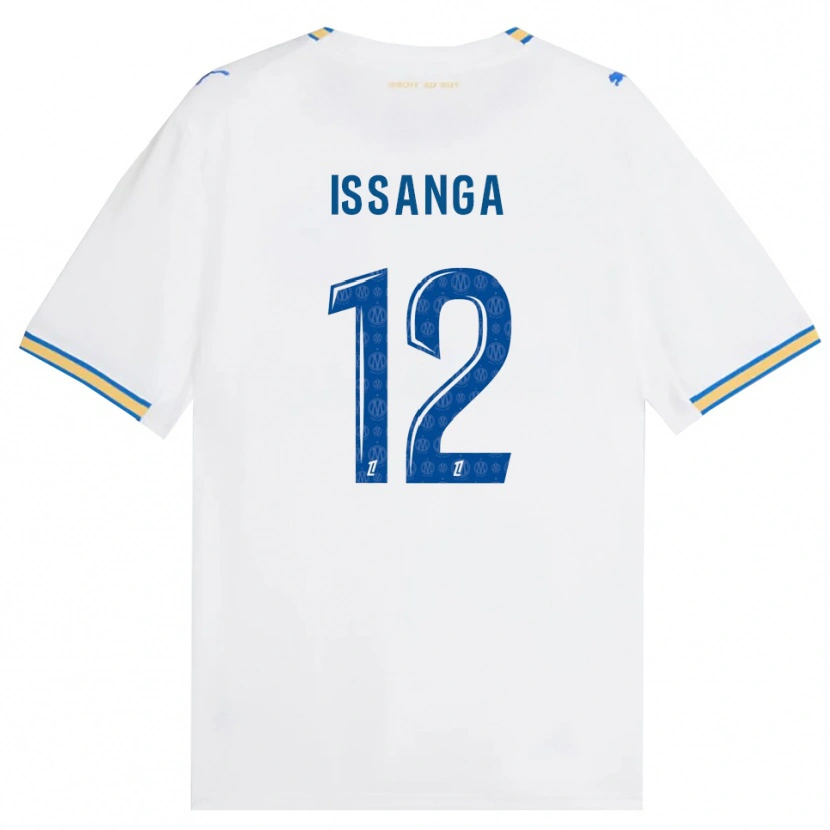 Danxen Børn Alexandre Issanga #12 Dodgerblå Hvid Hjemmebane Spillertrøjer 2026/27 Trøje T-Shirt