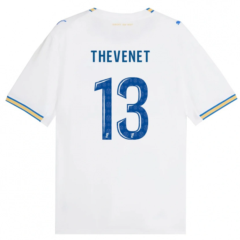 Danxen Børn Maxence Thevenet #13 Dodgerblå Hvid Hjemmebane Spillertrøjer 2026/27 Trøje T-Shirt