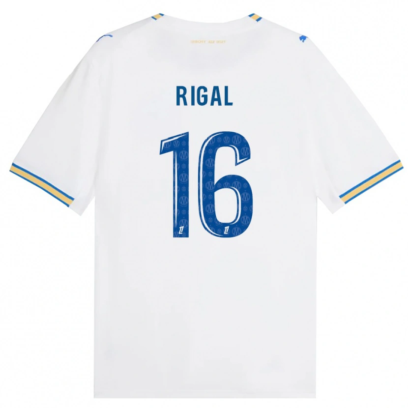 Danxen Børn Pablo Rigal #16 Dodgerblå Hvid Hjemmebane Spillertrøjer 2026/27 Trøje T-Shirt