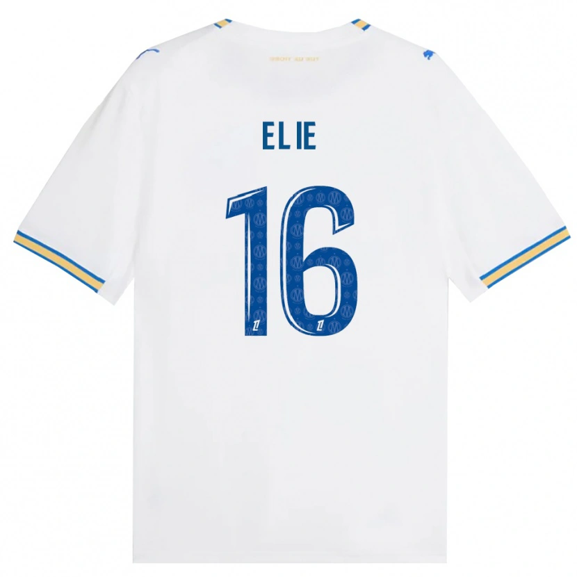 Danxen Børn Anaïs Elie #16 Dodgerblå Hvid Hjemmebane Spillertrøjer 2026/27 Trøje T-Shirt