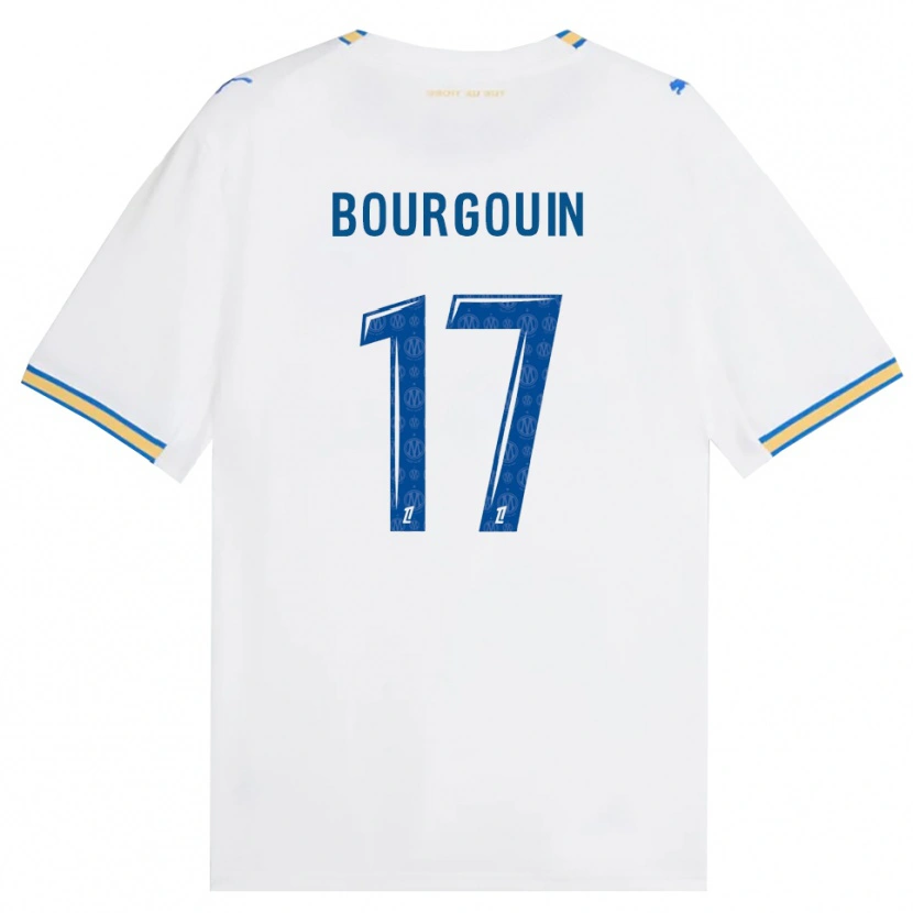 Danxen Børn Laura Bourgouin #17 Dodgerblå Hvid Hjemmebane Spillertrøjer 2026/27 Trøje T-Shirt