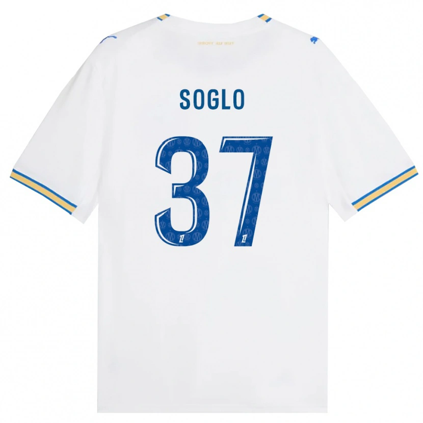 Danxen Børn Emran Soglo #37 Dodgerblå Hvid Hjemmebane Spillertrøjer 2026/27 Trøje T-Shirt