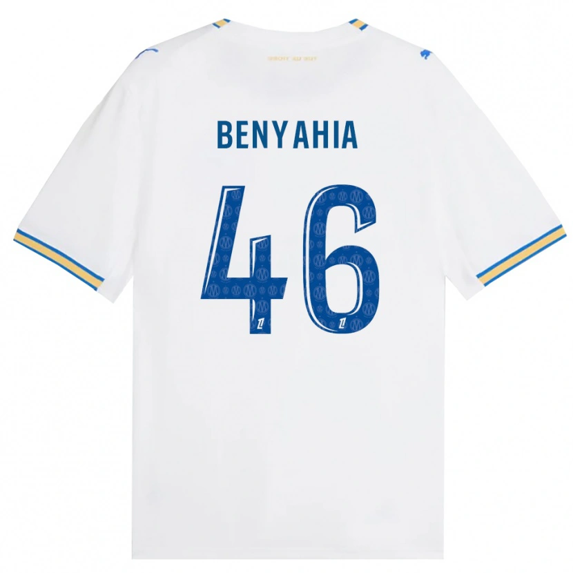 Danxen Børn Aylan Benyahia-Tani #46 Dodgerblå Hvid Hjemmebane Spillertrøjer 2026/27 Trøje T-Shirt