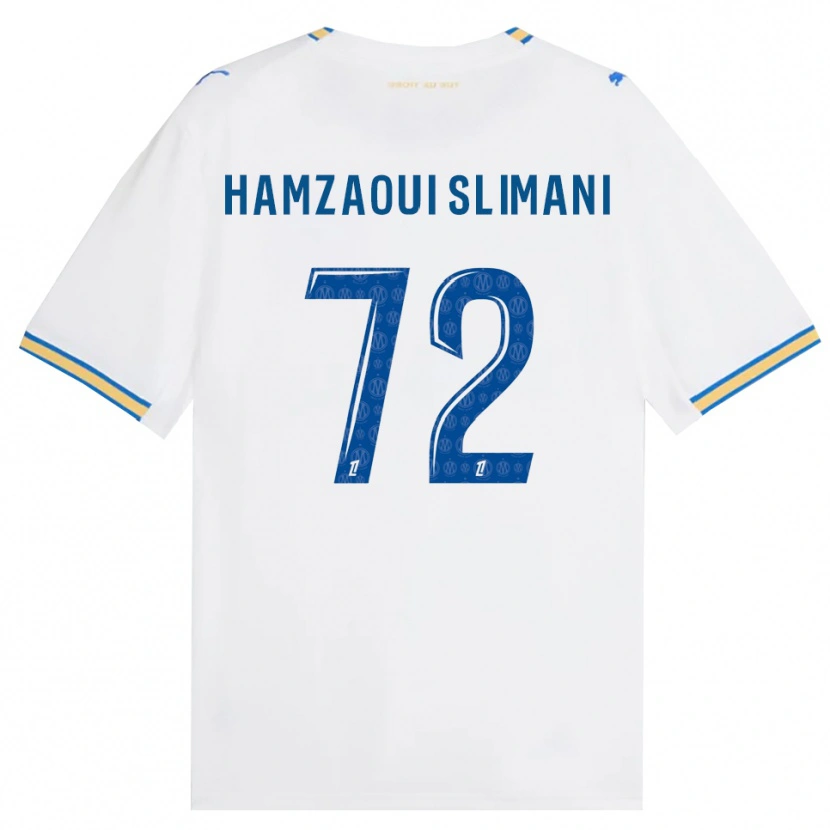 Danxen Børn Hilan Hamzaoui Slimani #72 Dodgerblå Hvid Hjemmebane Spillertrøjer 2026/27 Trøje T-Shirt