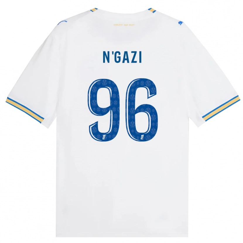 Danxen Børn Chloé N'gazi #96 Dodgerblå Hvid Hjemmebane Spillertrøjer 2026/27 Trøje T-Shirt
