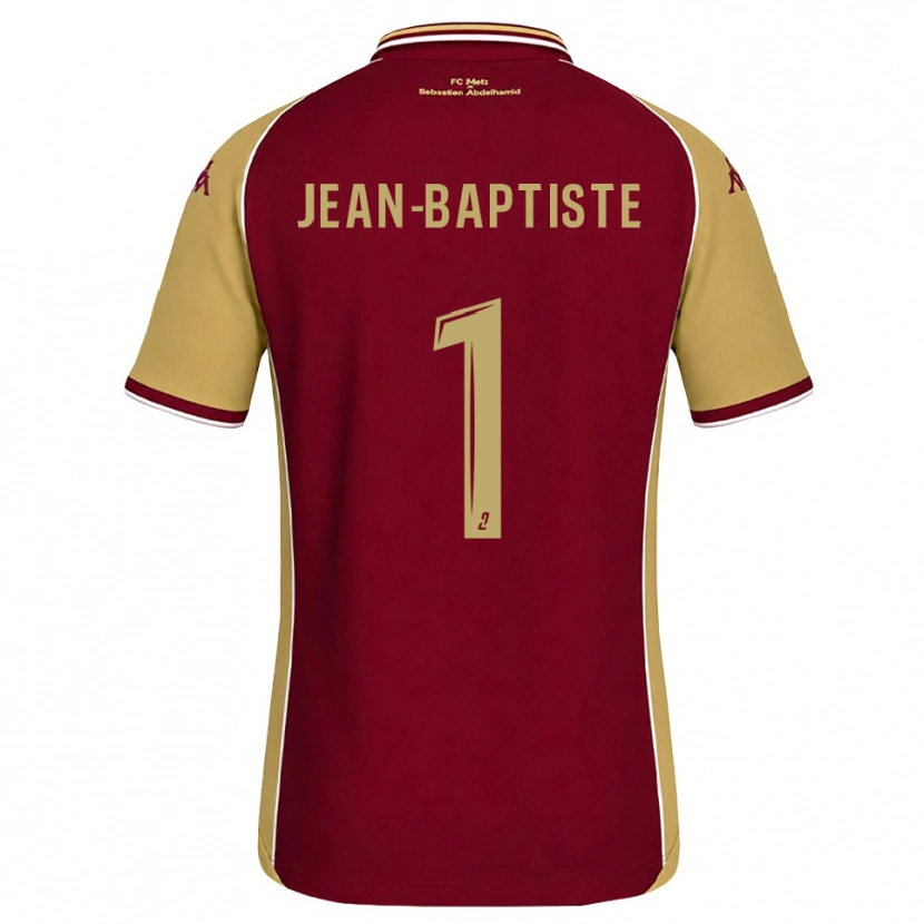 Danxen Børn Romain Jean-Baptiste #1 Gyldenrod Mørkerød Hjemmebane Spillertrøjer 2026/27 Trøje T-Shirt