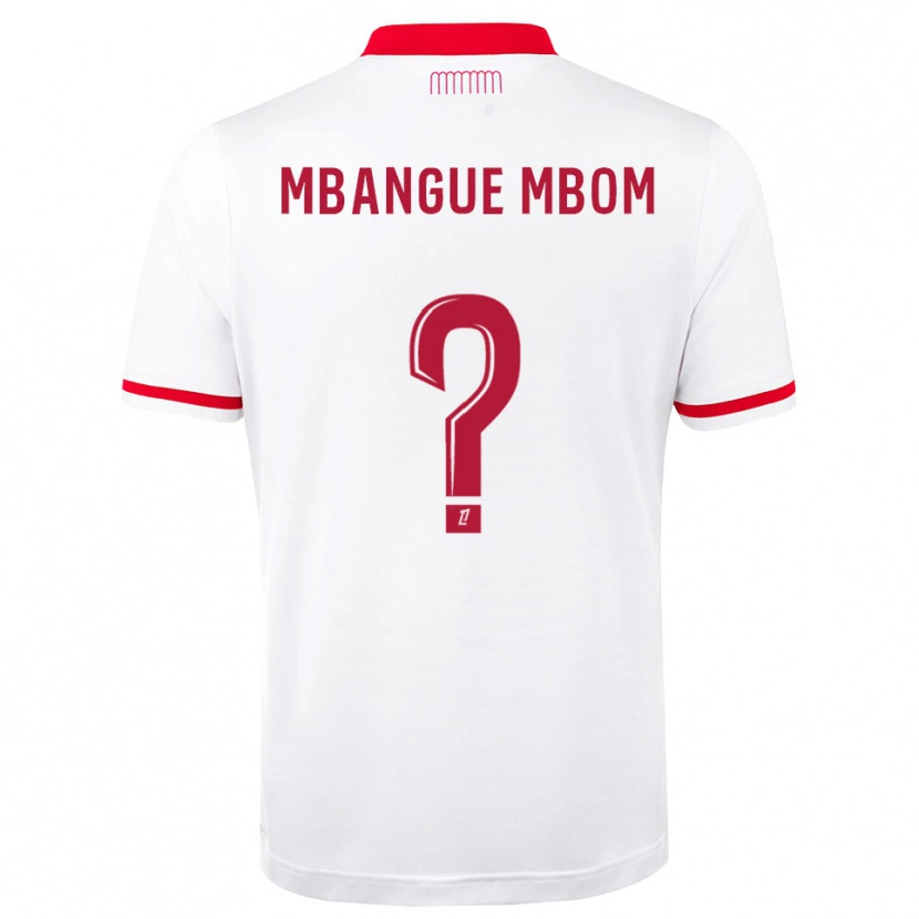 Danxen Børn Enzo Mbangue Mbom #0 Rød Hvid Hjemmebane Spillertrøjer 2026/27 Trøje T-Shirt
