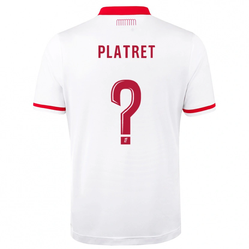 Danxen Børn Aurélien Platret #0 Rød Hvid Hjemmebane Spillertrøjer 2026/27 Trøje T-Shirt