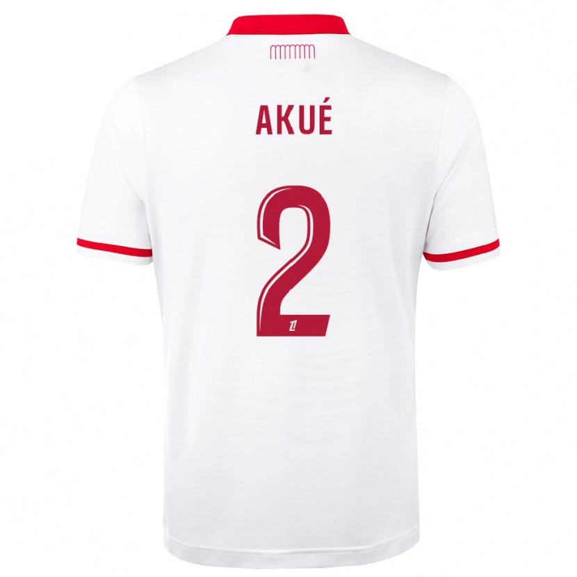 Danxen Børn Checkina Dzabatou Ecko #2 Rød Hvid Hjemmebane Spillertrøjer 2026/27 Trøje T-Shirt