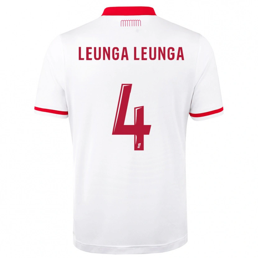 Danxen Børn Daryl Leunga Leunga #4 Rød Hvid Hjemmebane Spillertrøjer 2026/27 Trøje T-Shirt