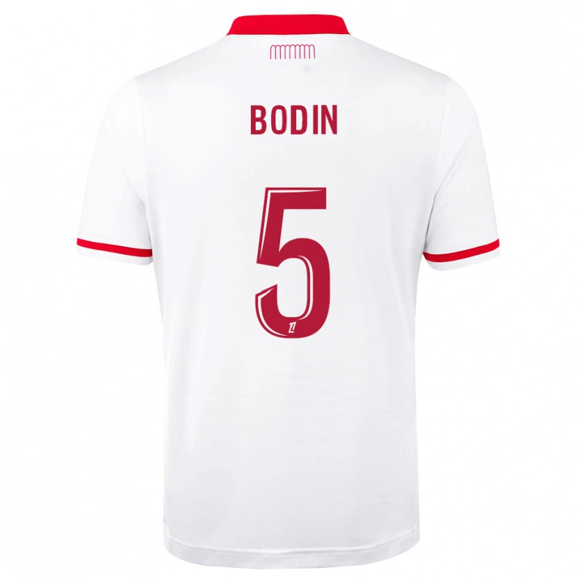 Danxen Børn Hugo Bodin #5 Rød Hvid Hjemmebane Spillertrøjer 2026/27 Trøje T-Shirt