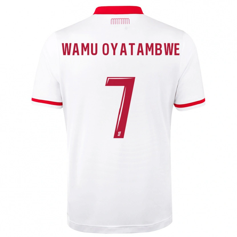 Danxen Børn Matthias Wamu Oyatambwe #7 Rød Hvid Hjemmebane Spillertrøjer 2026/27 Trøje T-Shirt