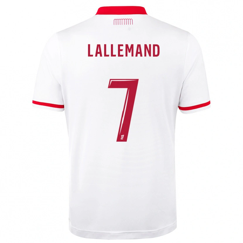 Danxen Børn Nassim Lallemand #7 Rød Hvid Hjemmebane Spillertrøjer 2026/27 Trøje T-Shirt
