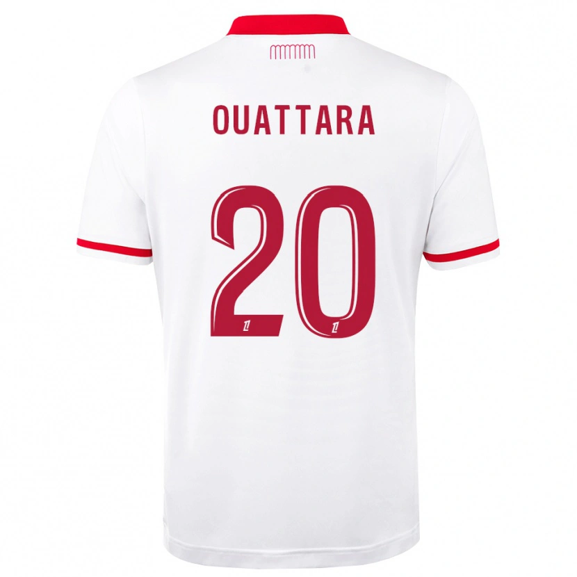 Danxen Børn Kassoum Ouattara #20 Rød Hvid Hjemmebane Spillertrøjer 2026/27 Trøje T-Shirt