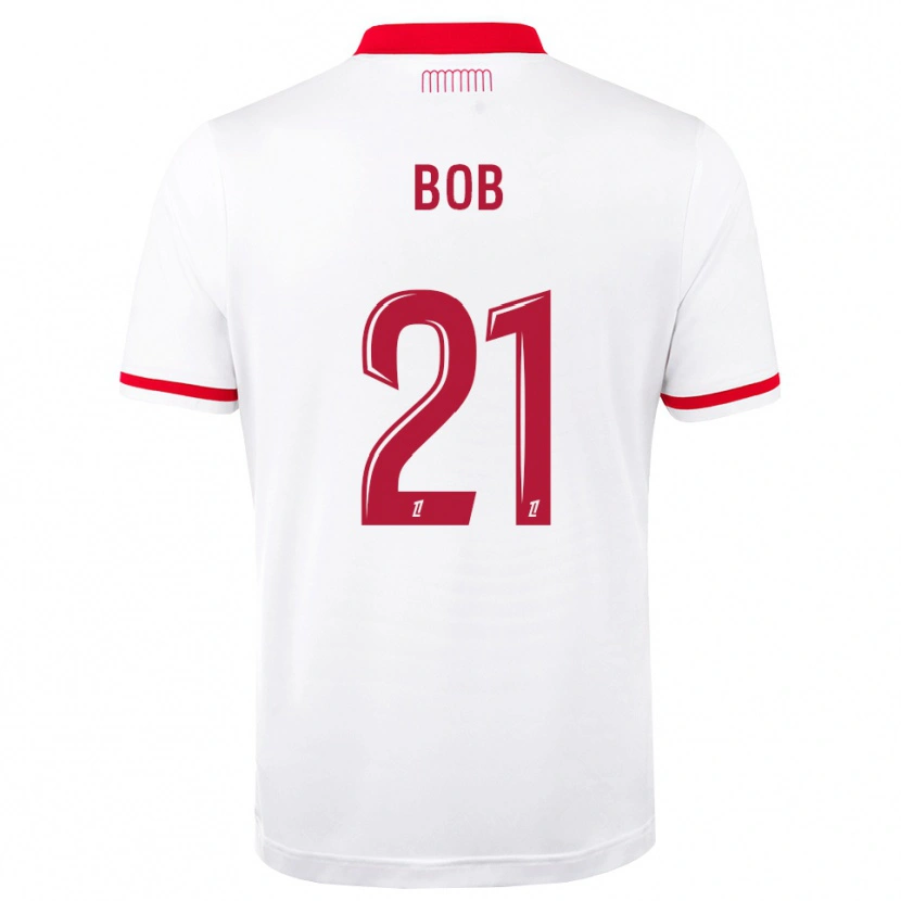 Danxen Børn Mohamed Bob #21 Rød Hvid Hjemmebane Spillertrøjer 2026/27 Trøje T-Shirt