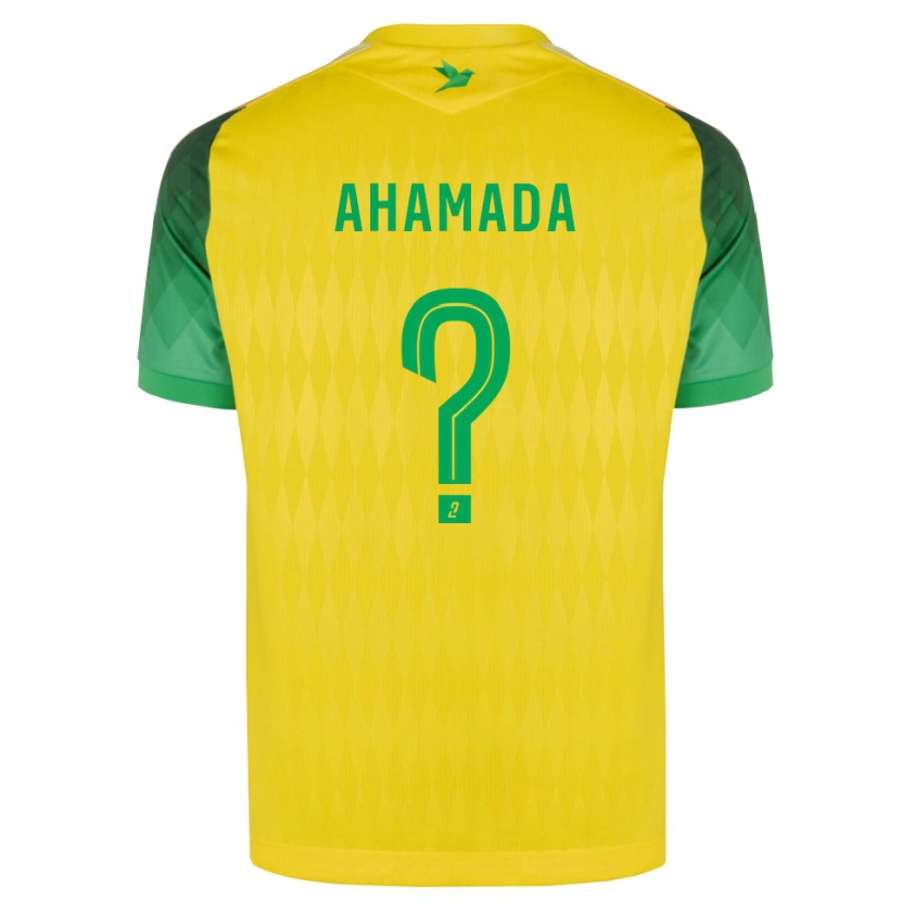 Danxen Børn Houssam Ahamada #0 Gul Grøn Rød Hjemmebane Spillertrøjer 2026/27 Trøje T-Shirt