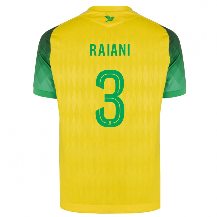 Danxen Børn Tom Raiani #3 Gul Grøn Rød Hjemmebane Spillertrøjer 2026/27 Trøje T-Shirt
