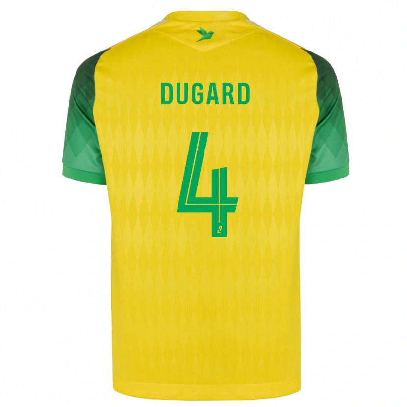 Danxen Børn Taïgy Dugard #4 Gul Grøn Rød Hjemmebane Spillertrøjer 2026/27 Trøje T-Shirt