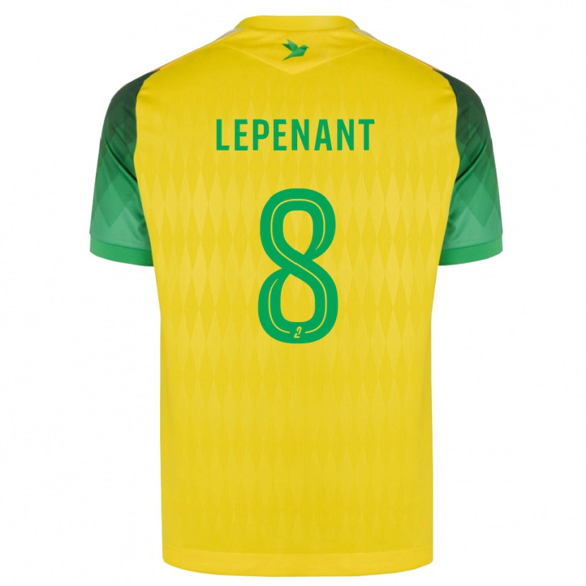 Danxen Børn Johann Lepenant #8 Gul Grøn Rød Hjemmebane Spillertrøjer 2026/27 Trøje T-Shirt
