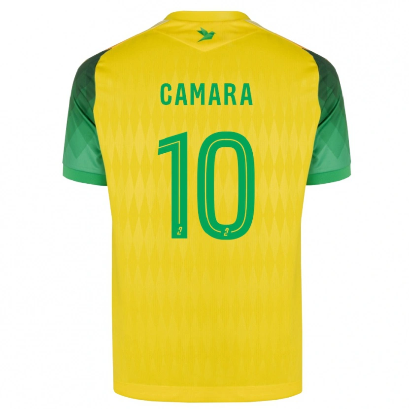 Danxen Børn Ibrahim Camara #10 Gul Grøn Rød Hjemmebane Spillertrøjer 2026/27 Trøje T-Shirt