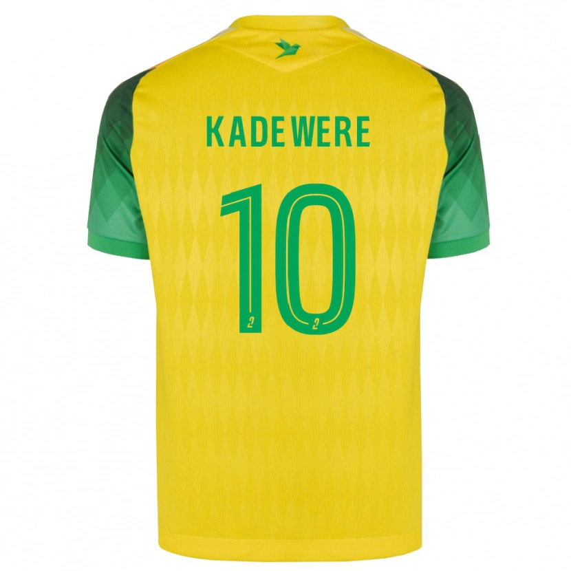 Danxen Børn Tino Kadewere #10 Gul Grøn Rød Hjemmebane Spillertrøjer 2026/27 Trøje T-Shirt