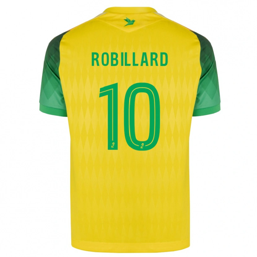 Danxen Børn Camille Robillard #10 Gul Grøn Rød Hjemmebane Spillertrøjer 2026/27 Trøje T-Shirt