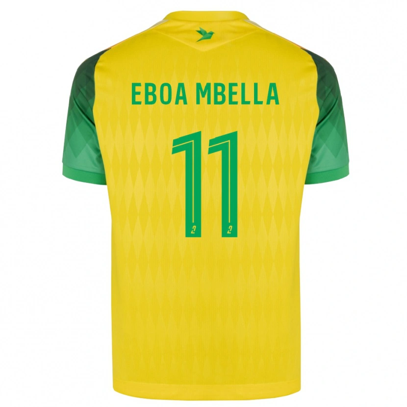 Danxen Børn Eden Eboa Mbella #11 Gul Grøn Rød Hjemmebane Spillertrøjer 2026/27 Trøje T-Shirt