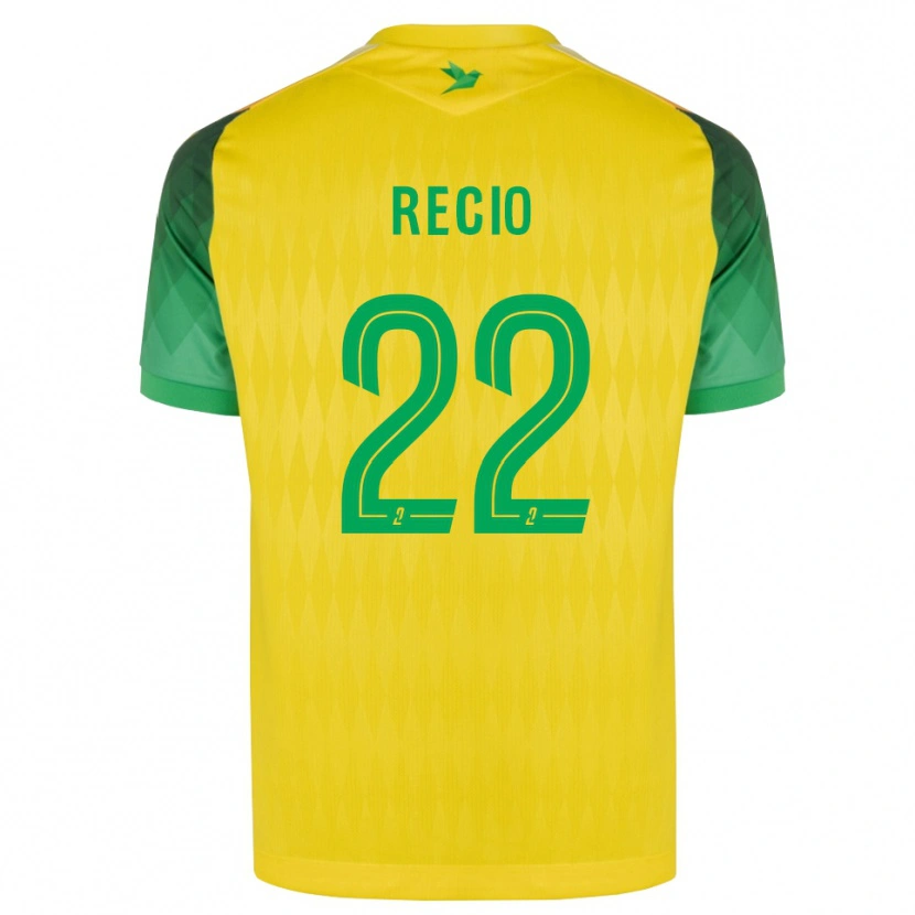Danxen Børn Andrea Recio #22 Gul Grøn Rød Hjemmebane Spillertrøjer 2026/27 Trøje T-Shirt