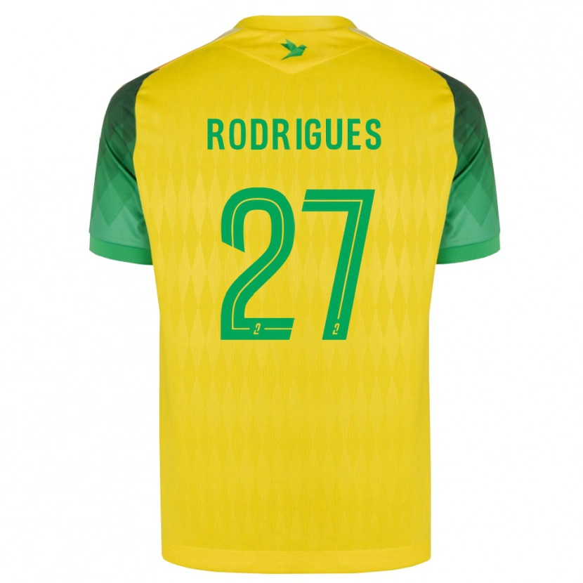 Danxen Børn Nelly Rodrigues #27 Gul Grøn Rød Hjemmebane Spillertrøjer 2026/27 Trøje T-Shirt