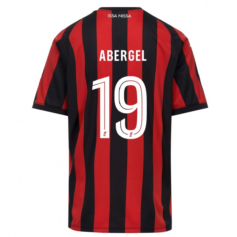 Danxen Børn Laurent Abergel #19 Rød Sort Hvid Hjemmebane Spillertrøjer 2026/27 Trøje T-Shirt