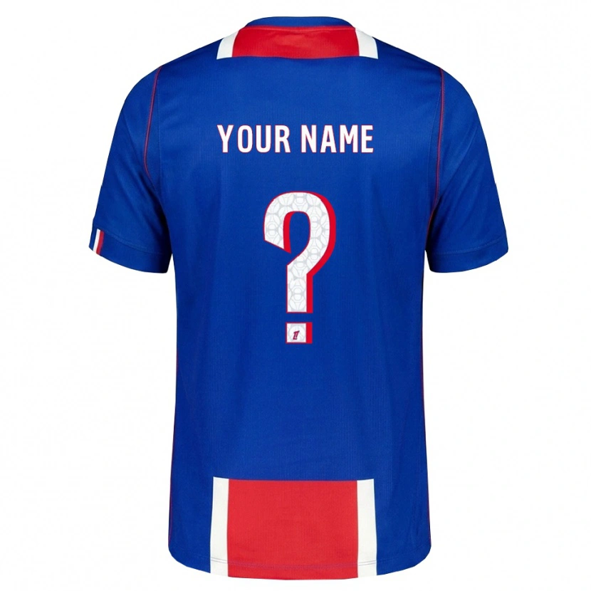 Danxen Børn Dit Navn #0 Rød Hvid Blå Hjemmebane Spillertrøjer 2026/27 Trøje T-Shirt