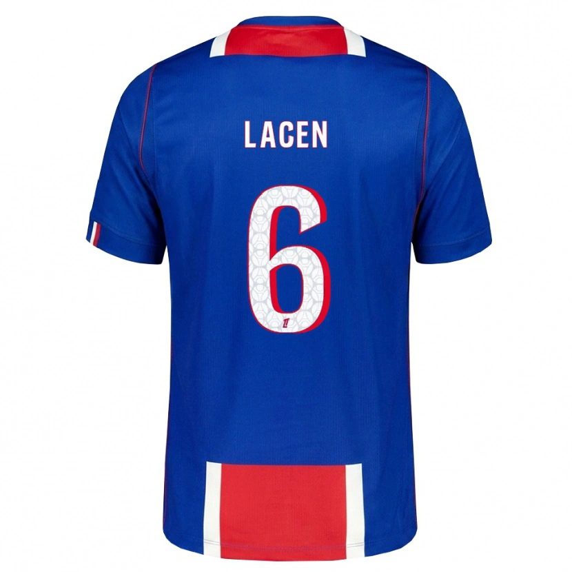 Danxen Børn Michaël Lacen #6 Rød Hvid Blå Hjemmebane Spillertrøjer 2026/27 Trøje T-Shirt