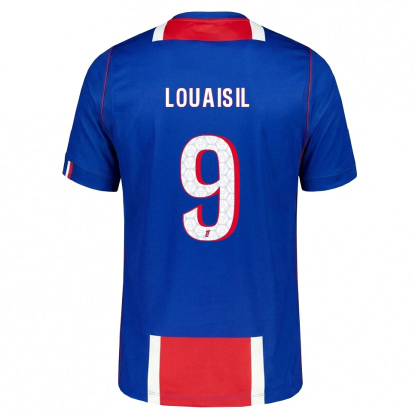 Danxen Børn Kévin Louaisil #9 Rød Hvid Blå Hjemmebane Spillertrøjer 2026/27 Trøje T-Shirt