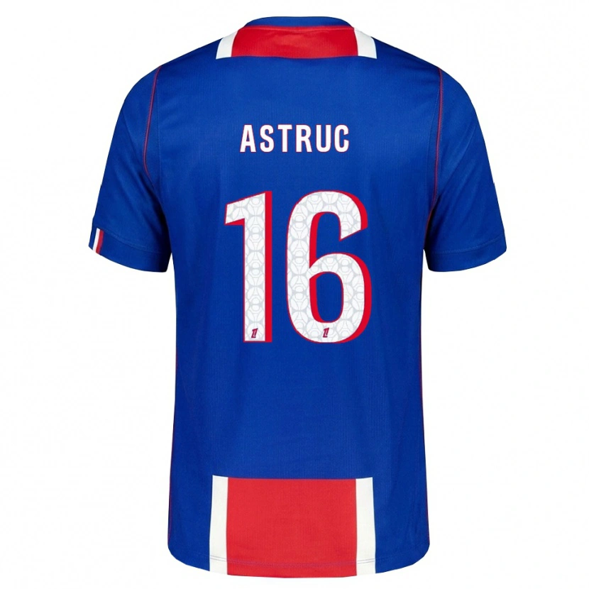 Danxen Børn Maxime Astruc #16 Rød Hvid Blå Hjemmebane Spillertrøjer 2026/27 Trøje T-Shirt