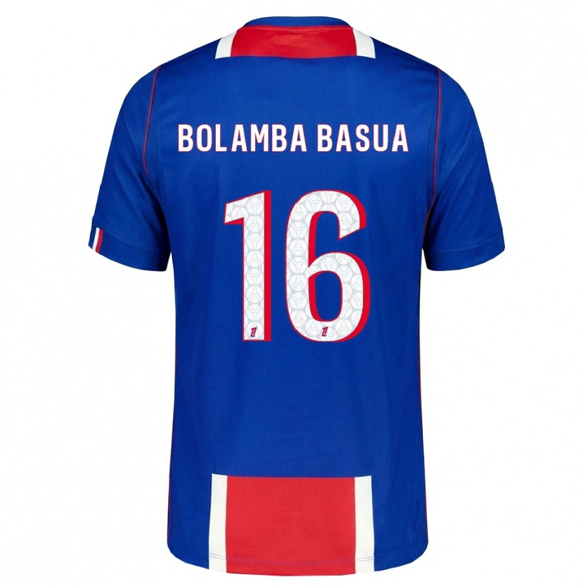 Danxen Børn Kévin Bolamba Basua #16 Rød Hvid Blå Hjemmebane Spillertrøjer 2026/27 Trøje T-Shirt