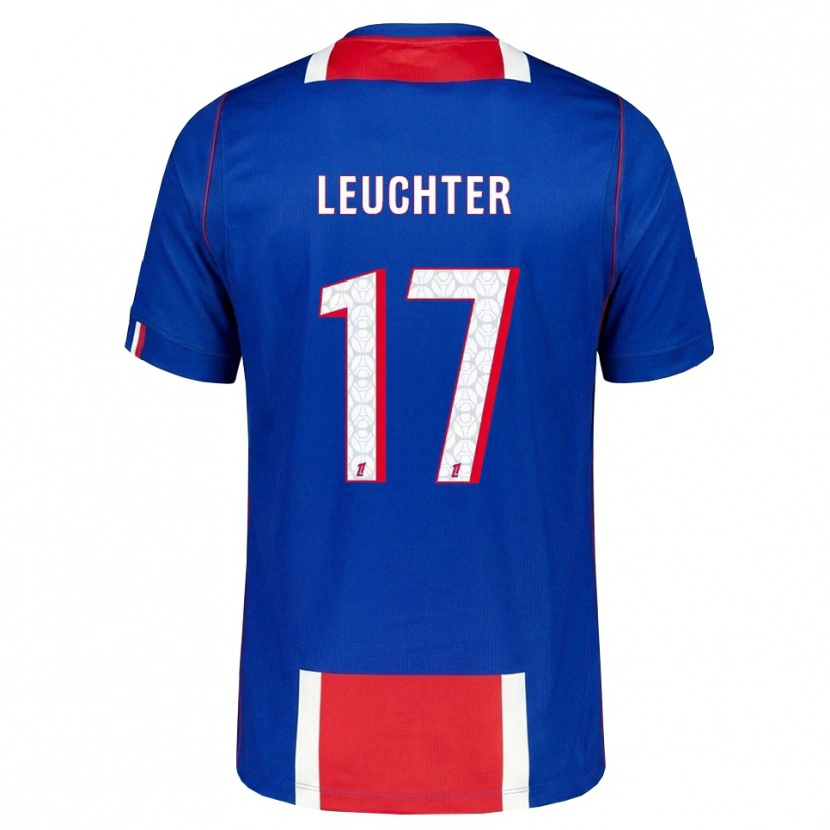 Danxen Børn Romée Leuchter #17 Rød Hvid Blå Hjemmebane Spillertrøjer 2026/27 Trøje T-Shirt