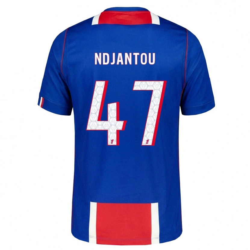 Danxen Børn Quentin Ndjantou #47 Rød Hvid Blå Hjemmebane Spillertrøjer 2026/27 Trøje T-Shirt