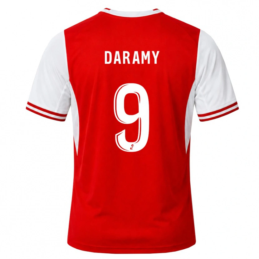 Danxen Børn Mohamed Daramy #9 Rød Hvid Hjemmebane Spillertrøjer 2026/27 Trøje T-Shirt