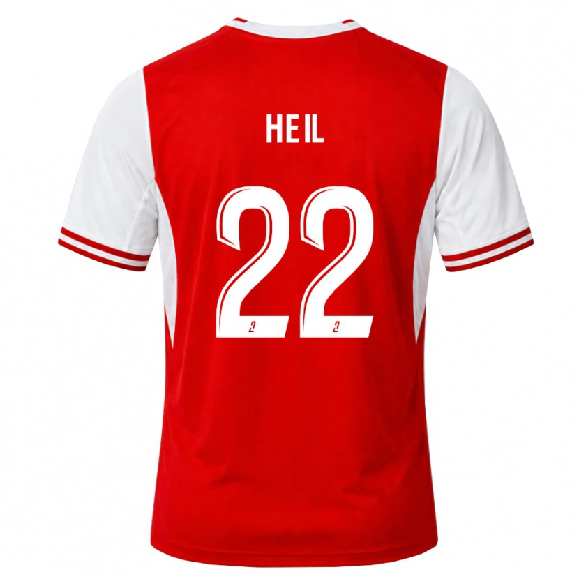 Danxen Børn Manon Heil #22 Rød Hvid Hjemmebane Spillertrøjer 2026/27 Trøje T-Shirt