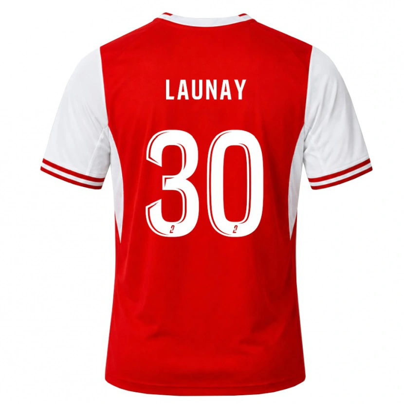 Danxen Børn Elisa Launay #30 Rød Hvid Hjemmebane Spillertrøjer 2026/27 Trøje T-Shirt