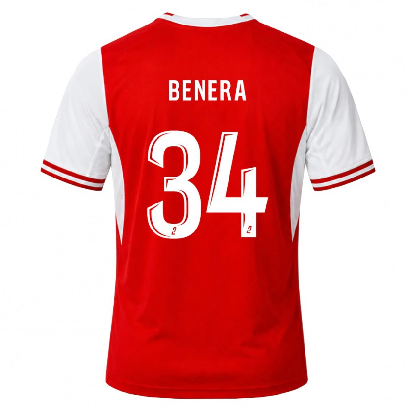 Danxen Børn Ummene Benera #34 Rød Hvid Hjemmebane Spillertrøjer 2026/27 Trøje T-Shirt